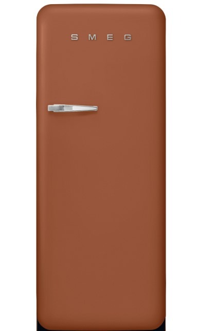 Smeg Light Fab28rdru6 Free Standing Refrigerator Rust 601 Mm Wide 50'S Style