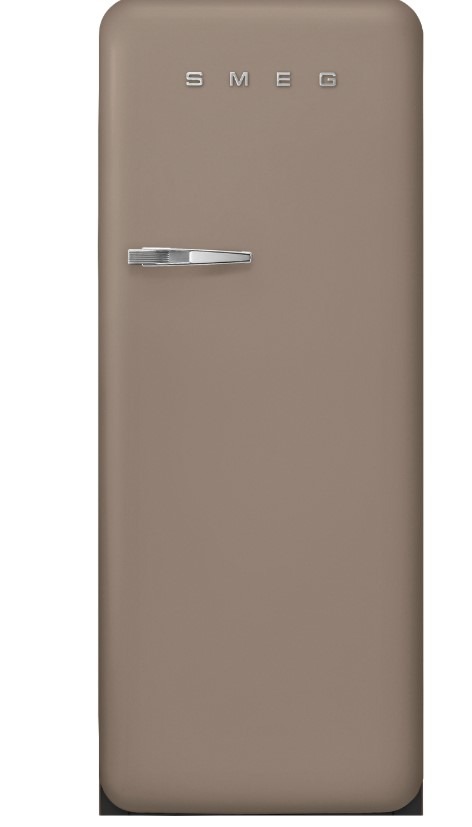 Smeg Fab28rdtp6 60Cm Wide Taupe Right Hinge Freestanding Fridge