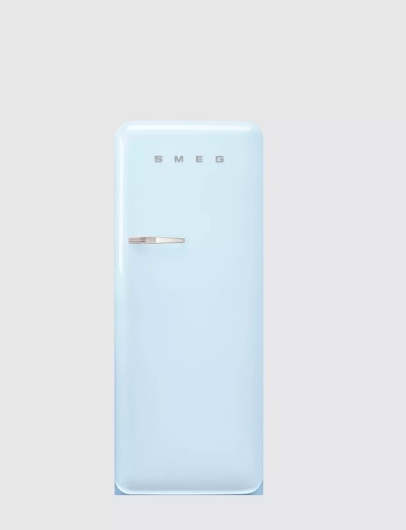 Smeg Blue Fab28rpb6uk Freestanding Fridge, Pastel