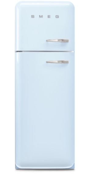Smeg Blue Fab30lpb6uk Retro Static Fridge Freezer, 80/20, C Rated