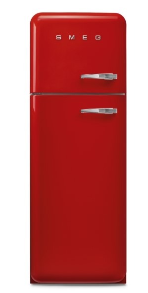Smeg Red Fab30lrd6uk Retro Static Fridge Freezer, 80/20, C Rated