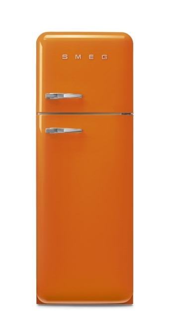 Smeg Orange Fab30ror6uk Retro Static Fridge Freezer, 80/20, C Rated