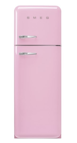 Smeg Pink Fab30rpk6uk Retro Static Fridge Freezer, 80/20, C Rated