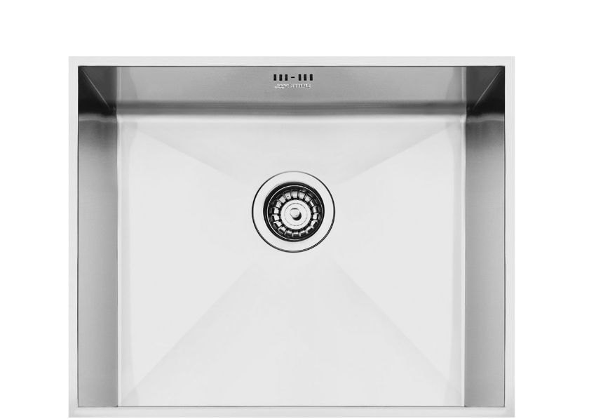 Smeg 50 Cm Quadra 1 Bowl Undermount Sink, Brushed Stainless Steel Vstq50-2