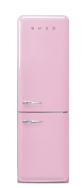 Smeg Pink Fab32rpk6uk Retro Total No Frost Fridge Freezer, 60/40, C Rated