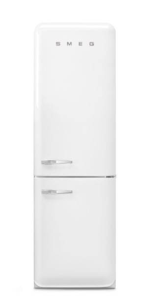 Smeg White Fab32rwh6uk Retro Total No Frost Fridge Freezer, 60/40, C Rated