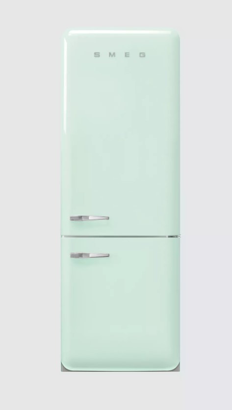 Smeg Green Free Standing Refrigerator Pastel 706 Mm Wide 50'S Style Fab38rpg6