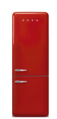 Smeg Red Free Standing Refrigerator 706 Mm Wide 50'S Style Fab38rrd6