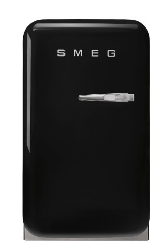 Smeg Black Free Standing Refrigerator 404 Mm Wide 50'S Style Fab5lbl6