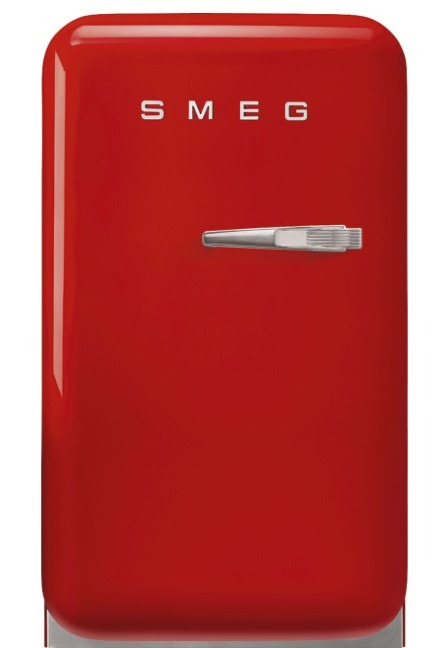 Smeg Red/Light Minibar 50'S Style One Door Free Standing Installation Fab5lrd6
