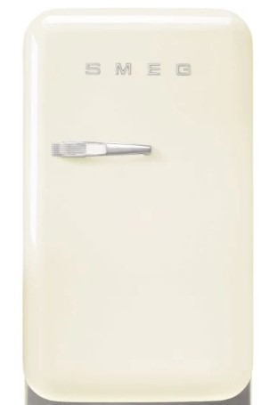Smeg Cream Free Standing Refrigerator 404 Mm Wide 50'S Style Fab5rcr6