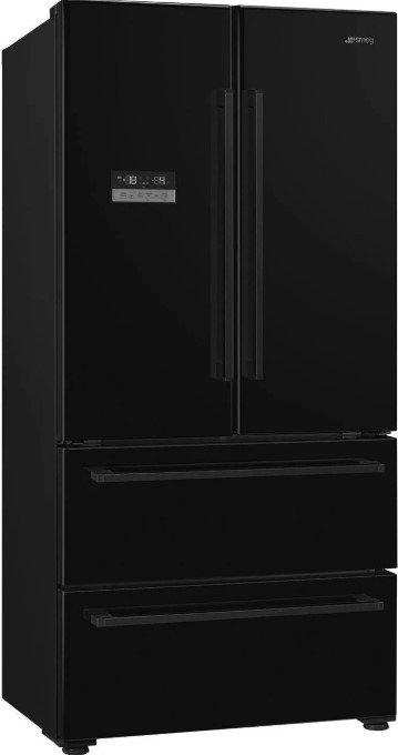 Smeg Black Fq55fnde Freestanding American Fridge Freezer - E Rated