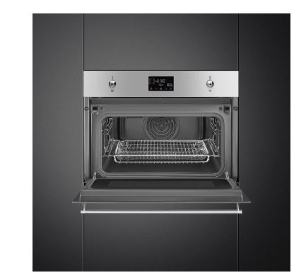 Smeg Brown So4302m1x 45Cm Classic Combi Microwave Stainless Steel