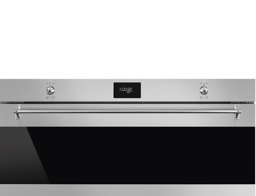 Smeg Sfpr9301tx 90Cm Reduced Height Classic Pyrolytic Oven Stainless Steel