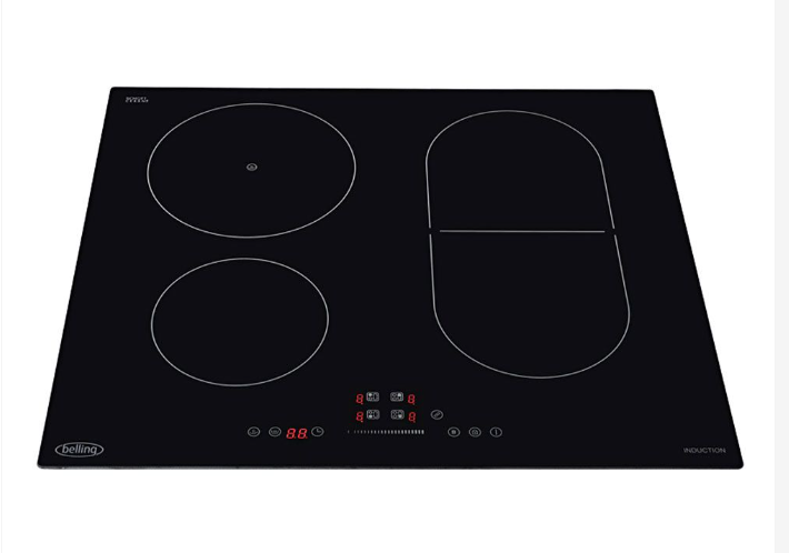 Belling Black Ihl602 60Cm Touch Control Four Zone Electric Induction Hob