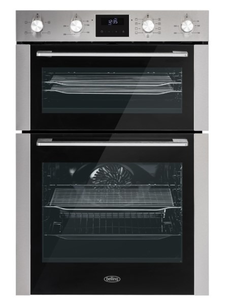 Belling Bi903mfc Stainless Steel Built-In Electric Double Oven, A Rated