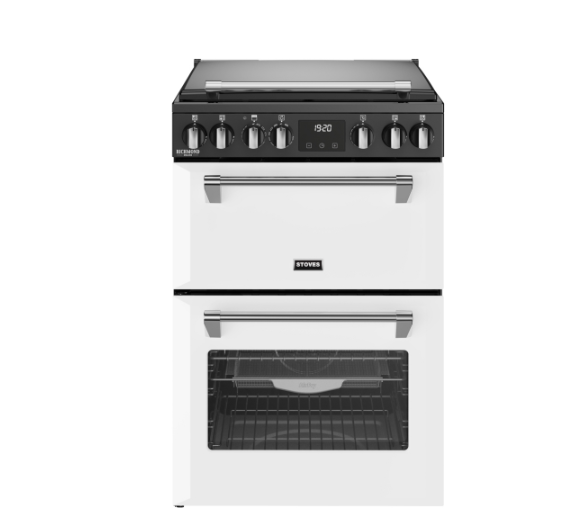 Stoves White Dx Mra Rich 60Df Iwh Dual Fuel Cooker With Double Oven,