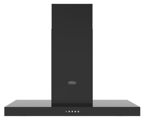 Stoves Black Bel Cookcentre Chim 110T Chimney Hood 110Cm