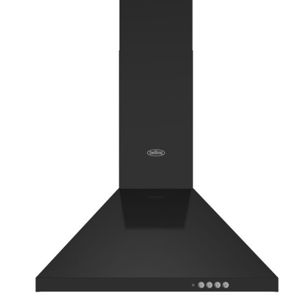 Belling Black Bel Chim 603Pyr Bel Chim 603Pyr Blk Chimney Cooker Hood