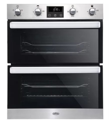 Belling Bi702fpct Electric Built-Under Double Smart Oven - Stainless Steel