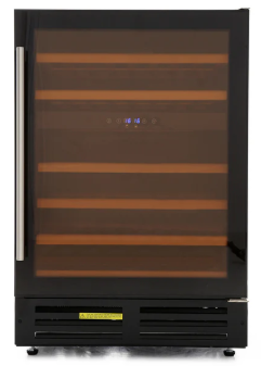 Stoves Black Gdha 600Blkwc Blk 444443283 - 46 Bottle Wine Cooler - G Energy Rated