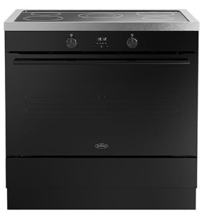 Belling Black Prov Bel Rca Vision Sgl 90Ei 90Cm Electric Induction Range Cooker Single Oven A Rated