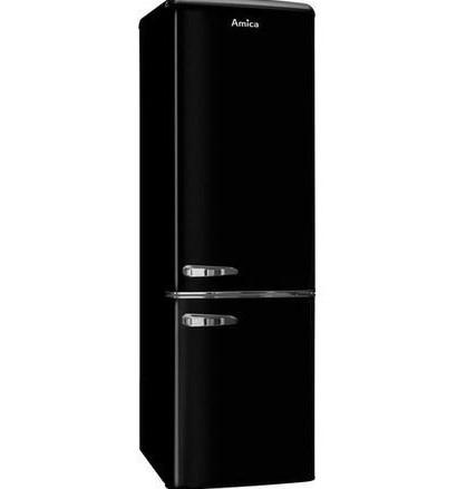 Amica Black Fkr29653b 55Cm Freestanding Static 60/40 Fridge Freezer