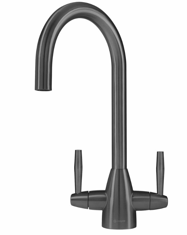Caple Grey/Dark/Black Avel Dual Lever Tap Gunmetal Ave2/Gm