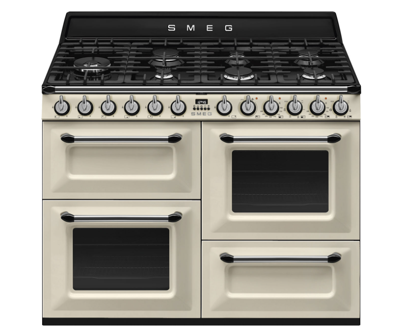 Smeg Victoria 110Cm Range Cooker With Gas Top Cream Tr4110p1 - Image 3
