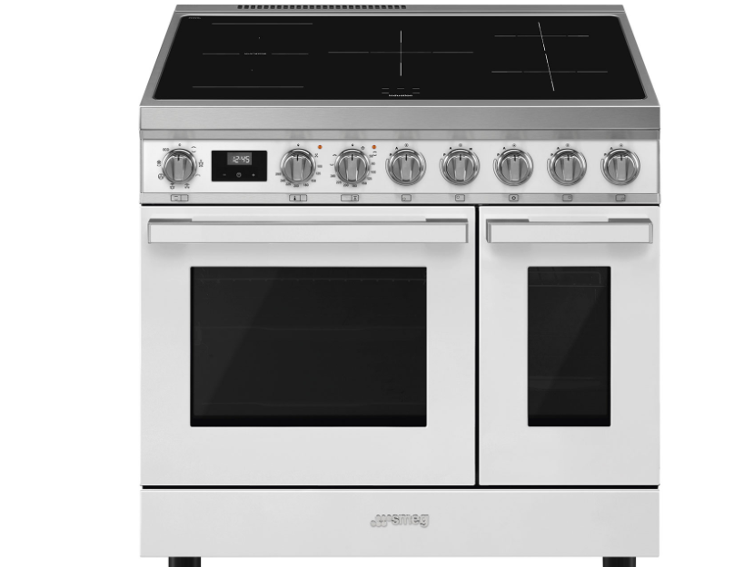 Smeg White Portofino Full Electric Cooker With Induction Hob Cpf92imwh