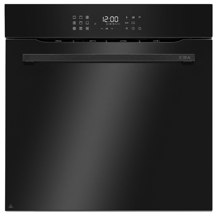 Cda Black Sl500bl/1 Thirteen Function Pyrolytic Oven, Led Clock & Timer,