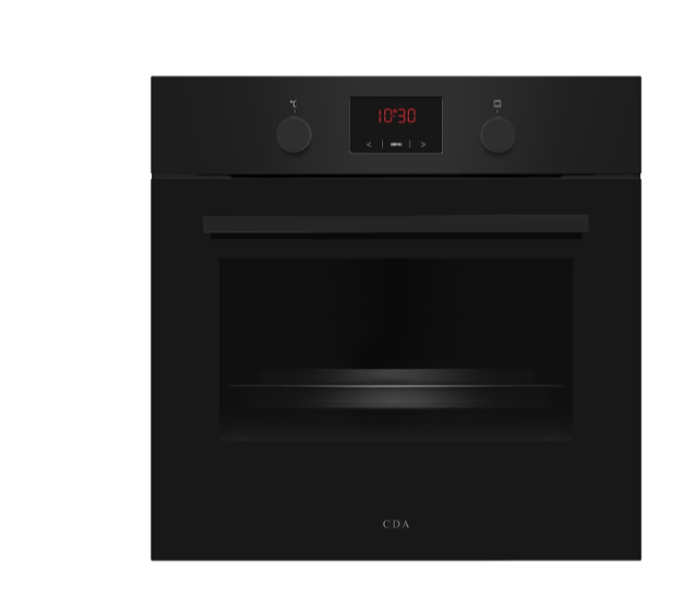 Cda Black/Light Sc030bl Built-In Electric Single Oven