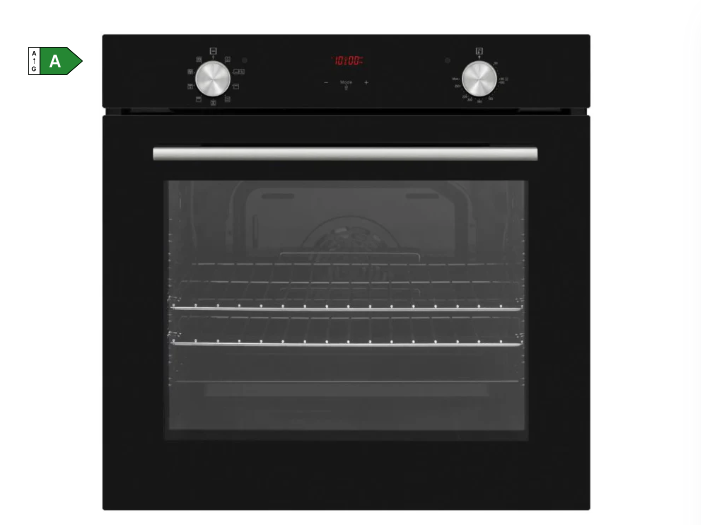 Cata Black/Red Ubo753bk 60Cm 78L Single Multifunction Oven