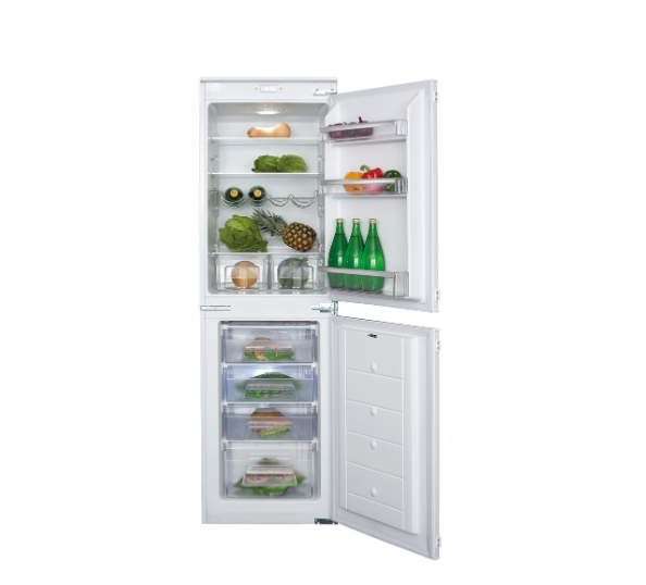 Cda Fw852 Static Integrated Fridge Freezer, Sliding Hinge, 50/50