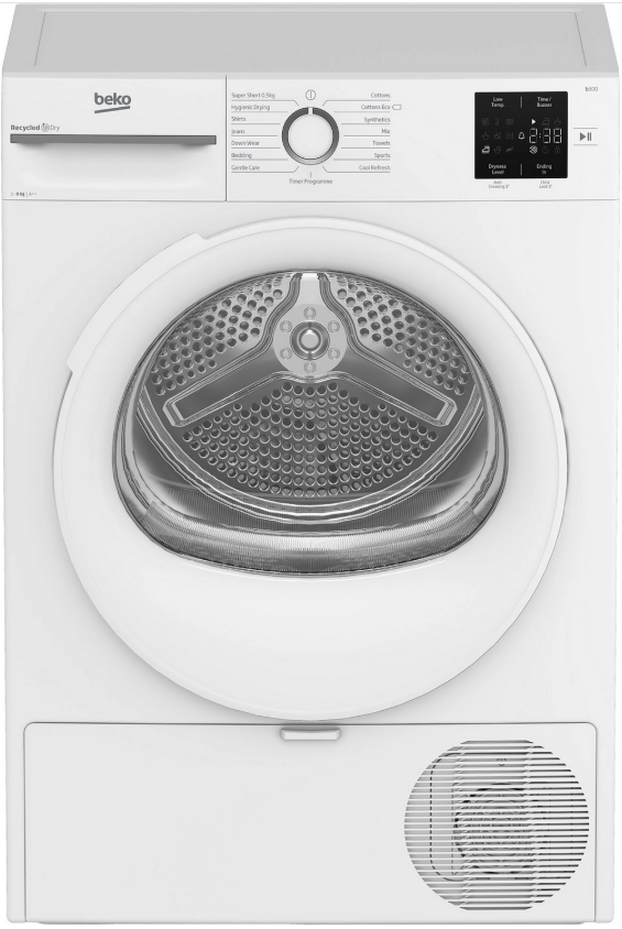 Beko White Bmn3t3823w 8Kg Heat Pump Tumble Dryer