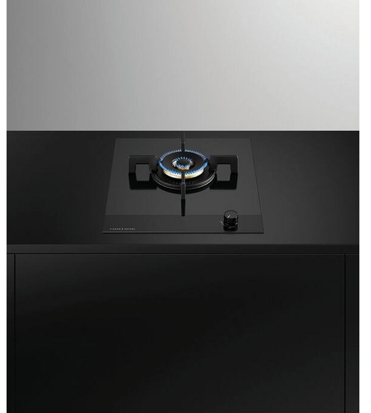 Fisher & Paykel Black Cg451dnggb4 45Cm 1 Burner Gas Hob - Glass