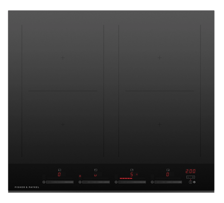 Fisher & Paykel Black Ci604dtb4 60Cm Induction Hob - Glass