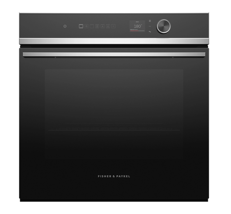 Fisher & Paykel Black Ob60sd9plx1 Wifi Connected Built In Electric Single Oven With Pyrolytic Cleaning - / Stainless Steel