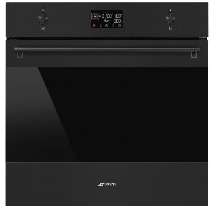 Smeg Black So6302m2n 60Cm Classic Speedwavexl Combi Microwave Matte