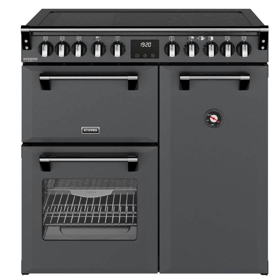 Stoves Anthracite 444412009 Richmond Deluxe 90Cm Electric Induction Range Cooker