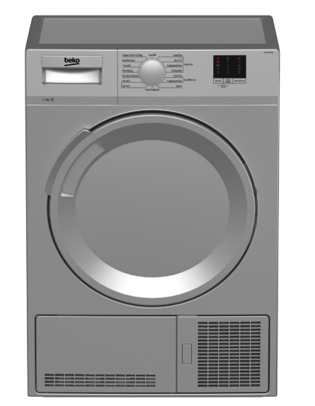 Beko Silver Dtlce70051s Condenser Tumble Dryer, 7Kg, B Rated