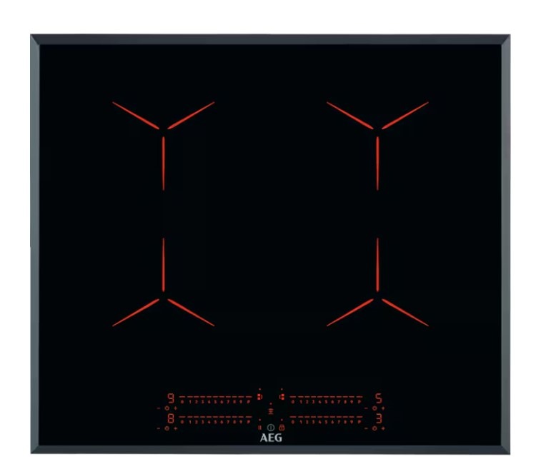 Aeg Black Ipe64551fb 6000 Pure Bridge Induction Hob 60Cm