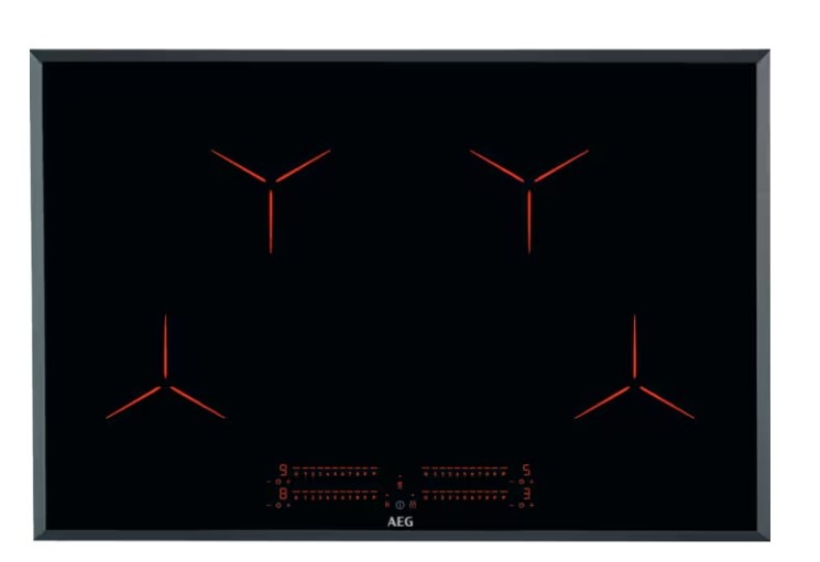 Aeg Black/Red Ipe84531fb 3000 Pure Induction Hob 80Cm
