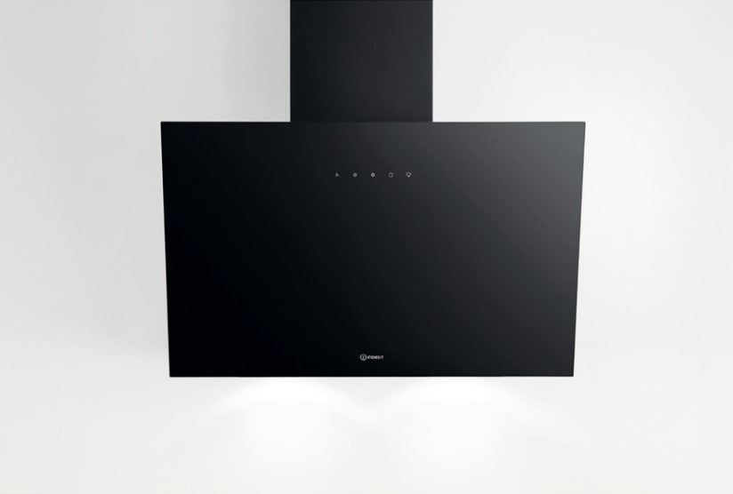 Indesit Black Ihvp62fltk Freestanding Cooker Hood