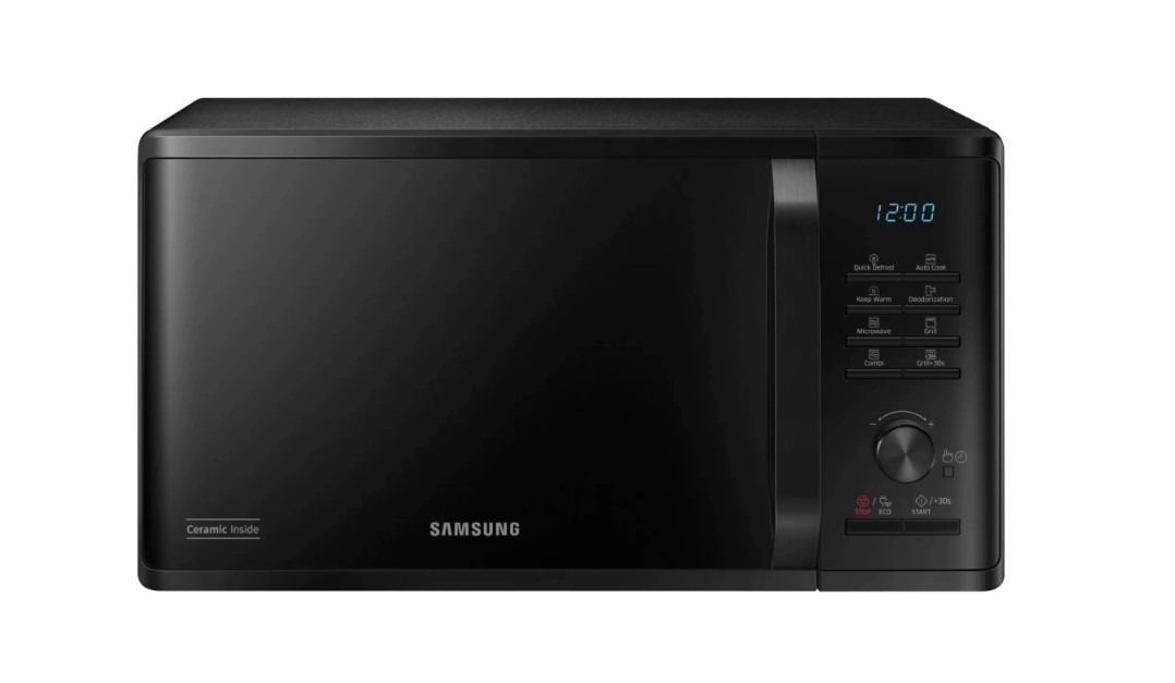 Samsung Black Ms23k3515ak/Eu 23L Solo Microwave Oven With Triple Distribution System