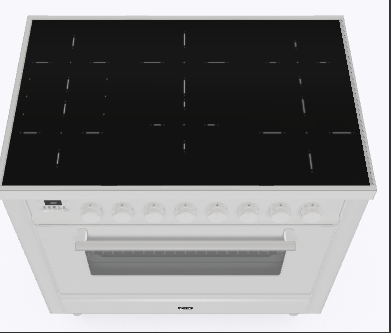 Ilve Roma Pi096we3ss 90Cm Wide Stainless Steel Induction Freestanding Range Cooker