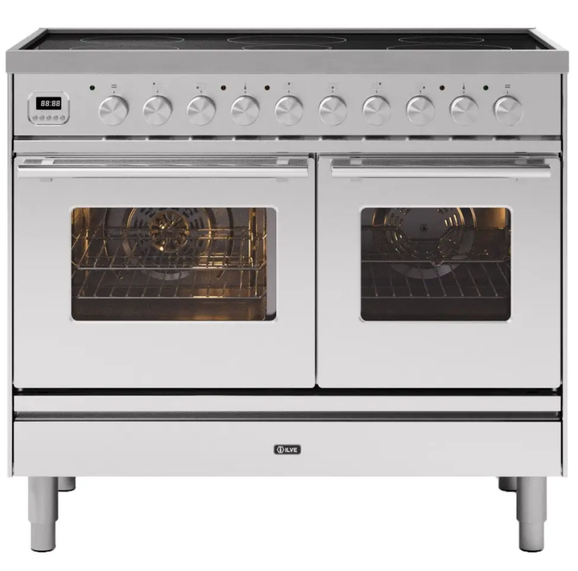 Ilve Roma Pdi10we3/Ss 100Cm Induction Range Cooker Stainless Steel