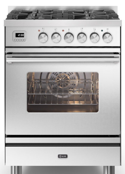 Ilve Roma 60Cm Single 4 Gas Burners Stainless Steel