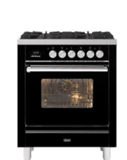 Ilve Roma 80Cm Single 80 5 Gas Burners Matt Graphite