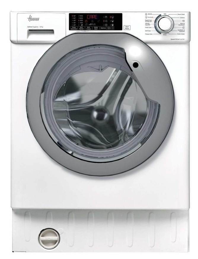 Hoover White Hbws484dmsw5-80 Washing Machine Integrated 8Kg 1400Rpm Grade B